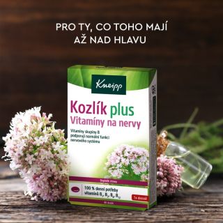 Kneipp Kozlík Plus (40 dražé) 🌿 je přírodní podpora pro klid a lepší spánek. Pomáhá uvolnit napětí po náročném dni a...